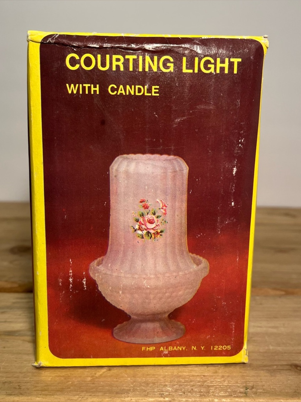 Vtg Fairy Lamp Courting Light Westmoreland Satin Glass Pink Flower Pattern 6"